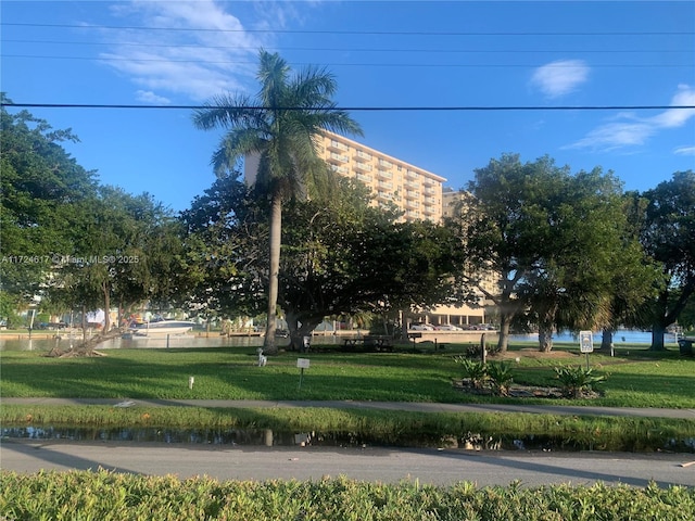 view of home's community featuring a yard