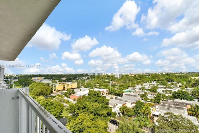 view of balcony