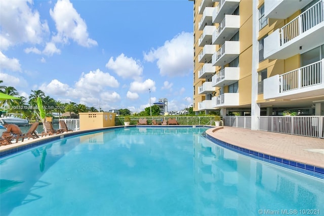 view of community pool
