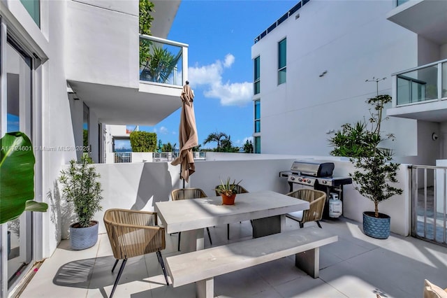 view of patio / terrace with grilling area