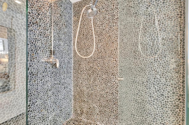 exterior details with walk in shower