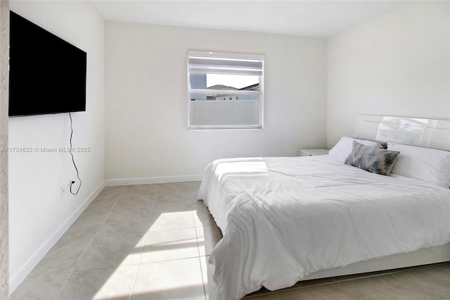 view of tiled bedroom