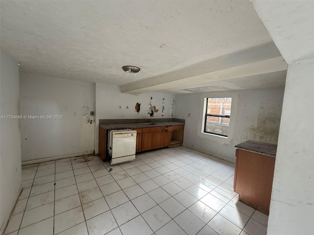 kitchen featuring white dishwasher