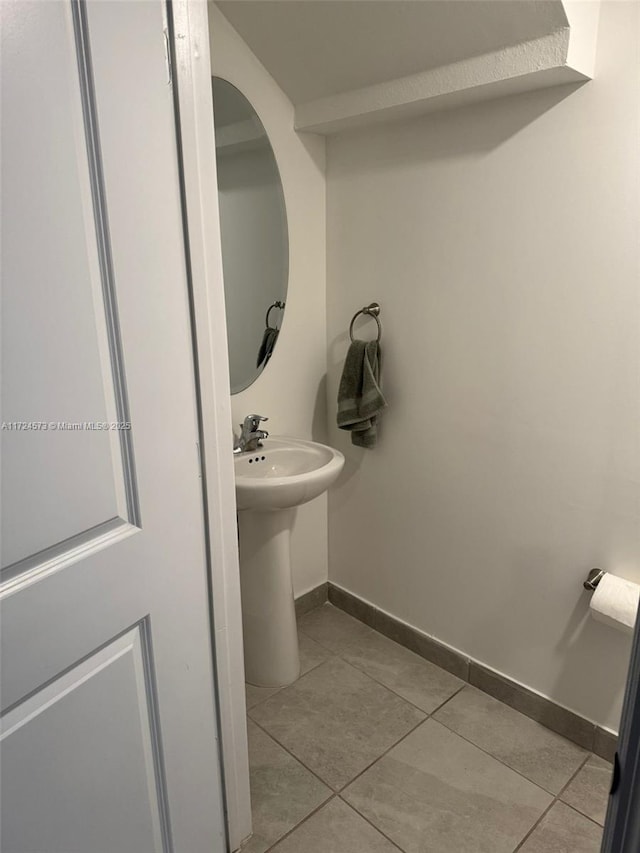 bathroom featuring tile patterned floors