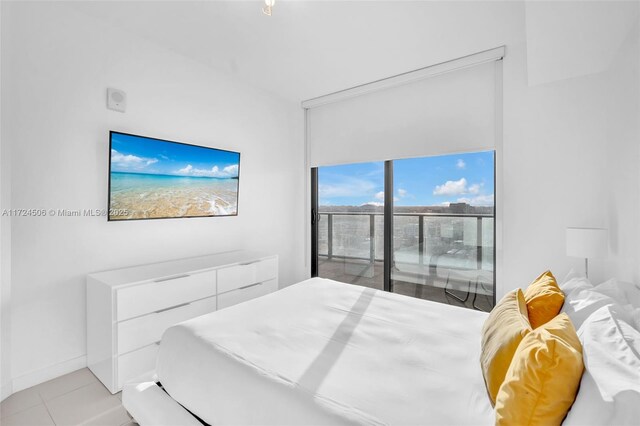 view of tiled bedroom