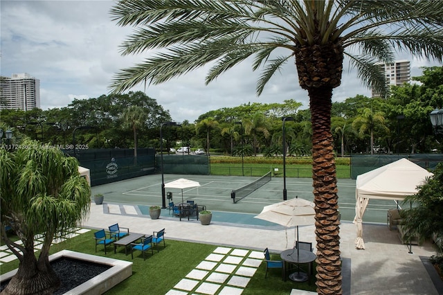 view of sport court