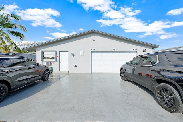 view of home's exterior featuring a garage