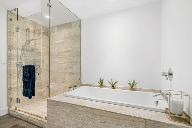 2900 NE 7th Ave Unit 3509, Miami, FL 33137 - full bathroom with a garden tub and a shower stall