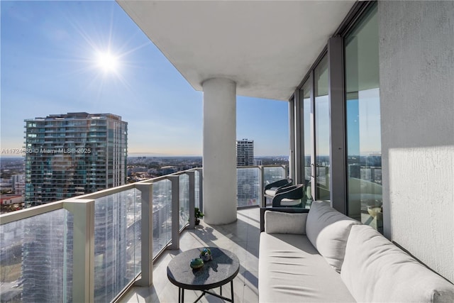 balcony with outdoor lounge area