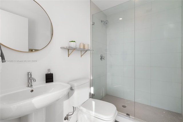 2900 NE 7th Ave Unit 3509, Miami, FL 33137 - bathroom with a sink, a shower stall, and toilet