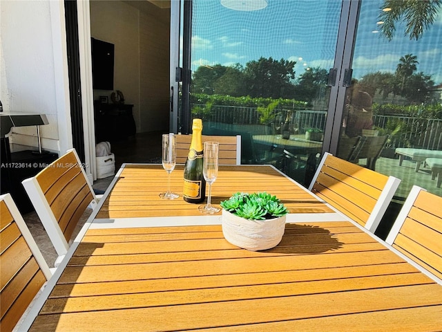 view of balcony