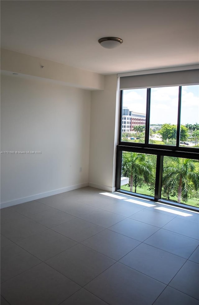 view of tiled empty room