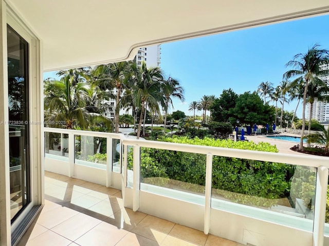 view of balcony