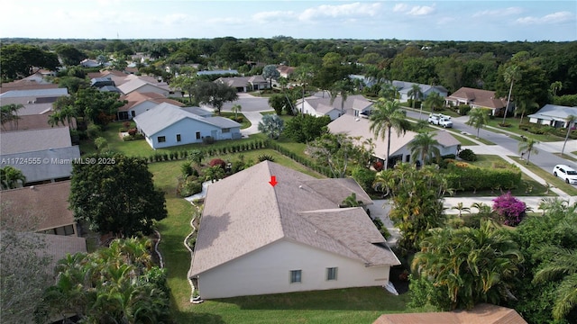 bird's eye view featuring a residential view