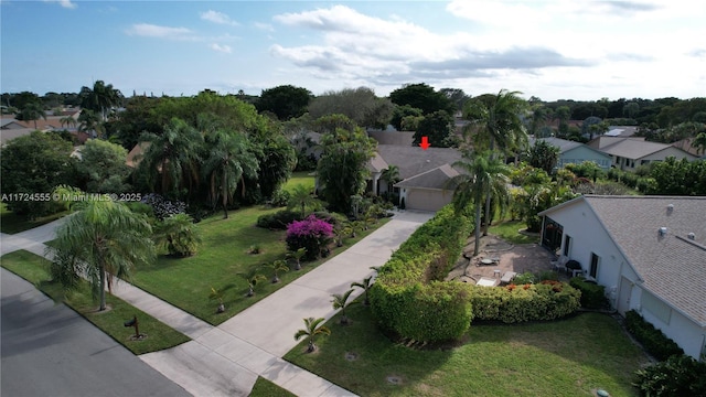 birds eye view of property featuring a residential view