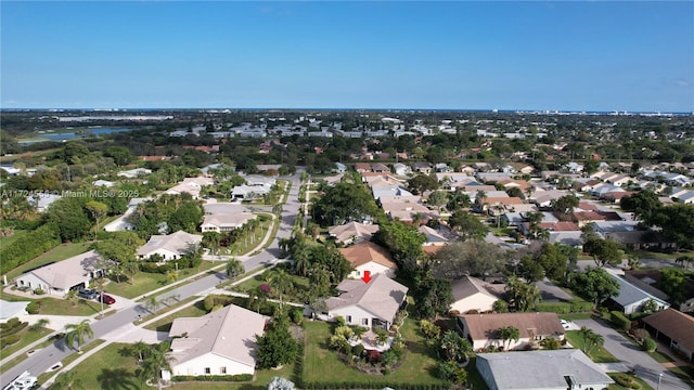 aerial view featuring a residential view