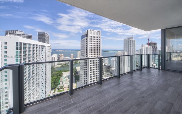 68 SE 6th St Unit 3511, Miami, FL 33131 - balcony with a water view and a city view