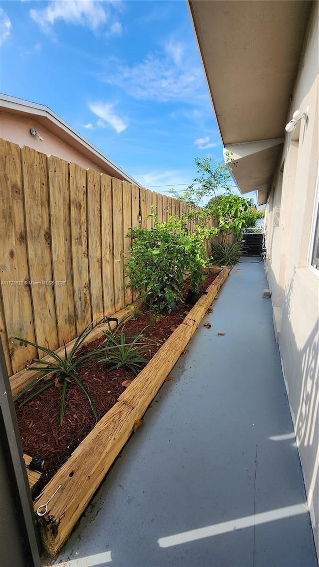 view of patio / terrace with fence