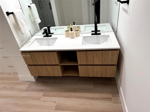 bathroom with vanity