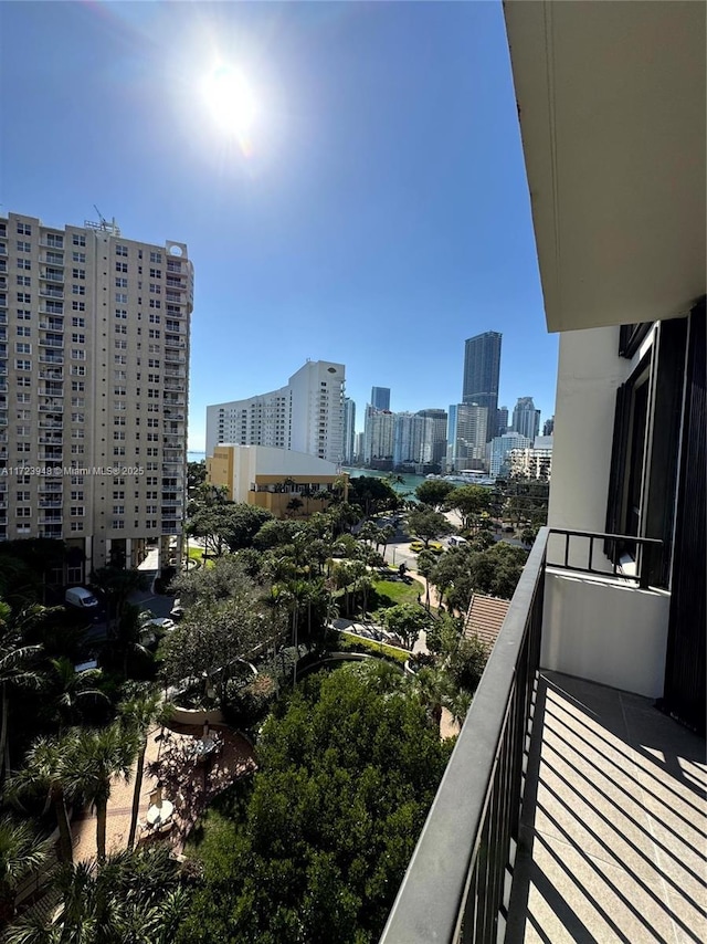 view of balcony