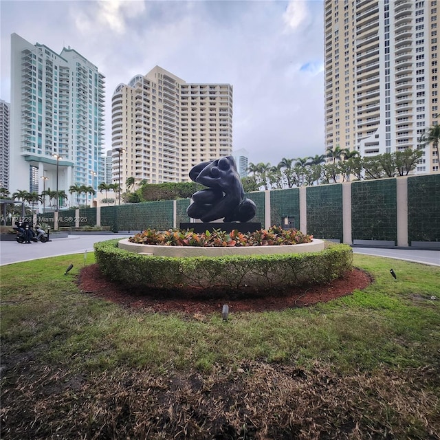 view of home's community featuring a yard