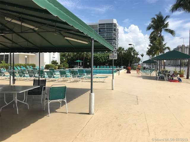 view of pool