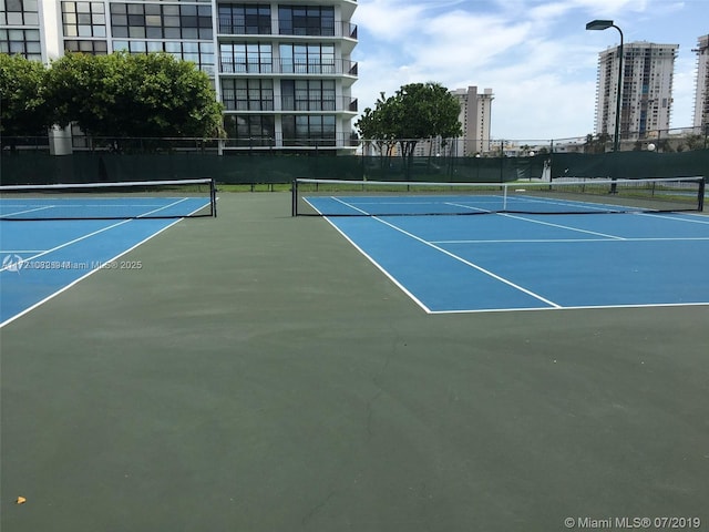 view of sport court