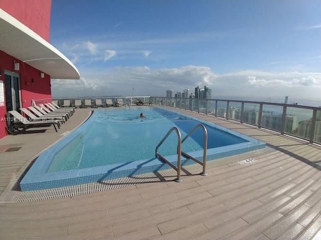 view of pool