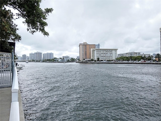 view of water feature