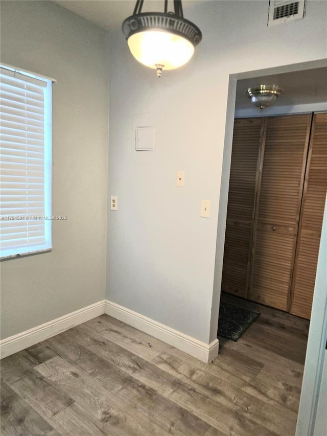 interior space featuring hardwood / wood-style flooring