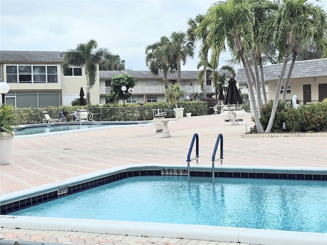 view of pool with a patio