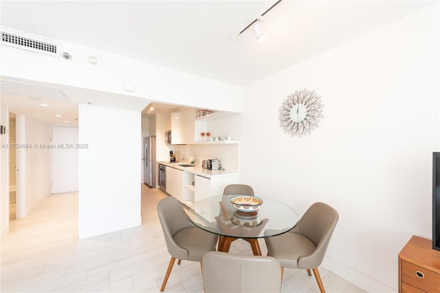 view of dining area