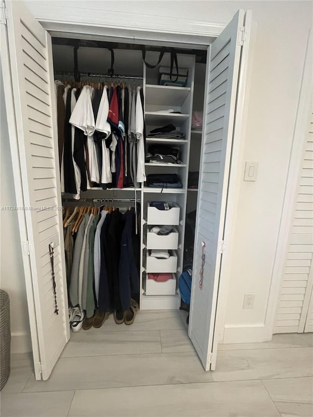 view of closet