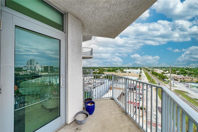 view of balcony