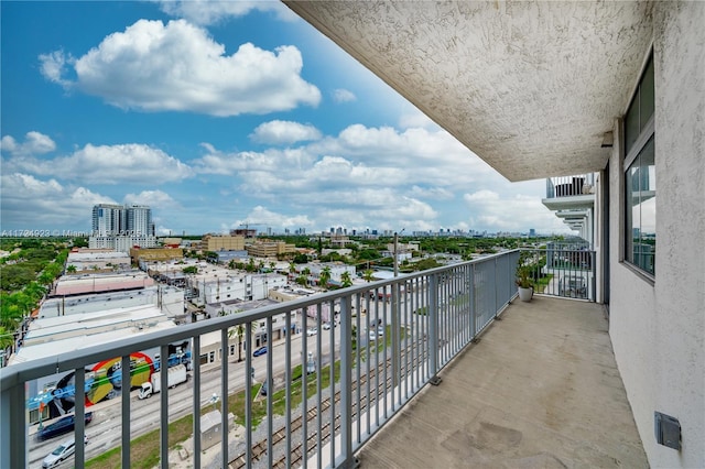 view of balcony