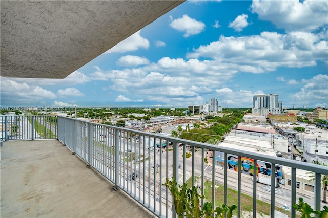 view of balcony