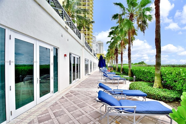 view of patio / terrace with french doors