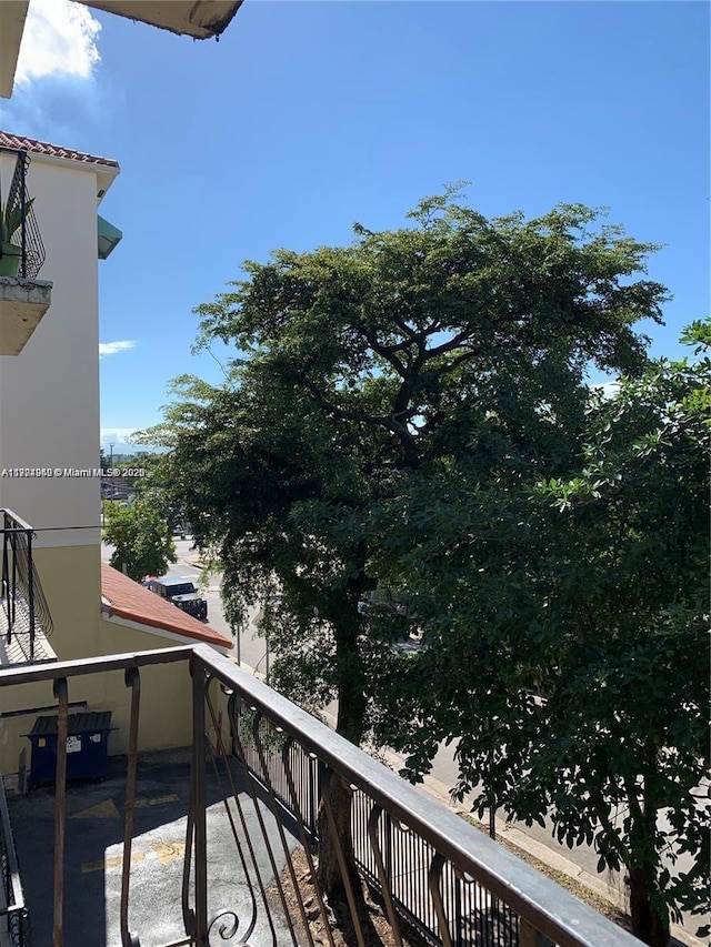 view of balcony