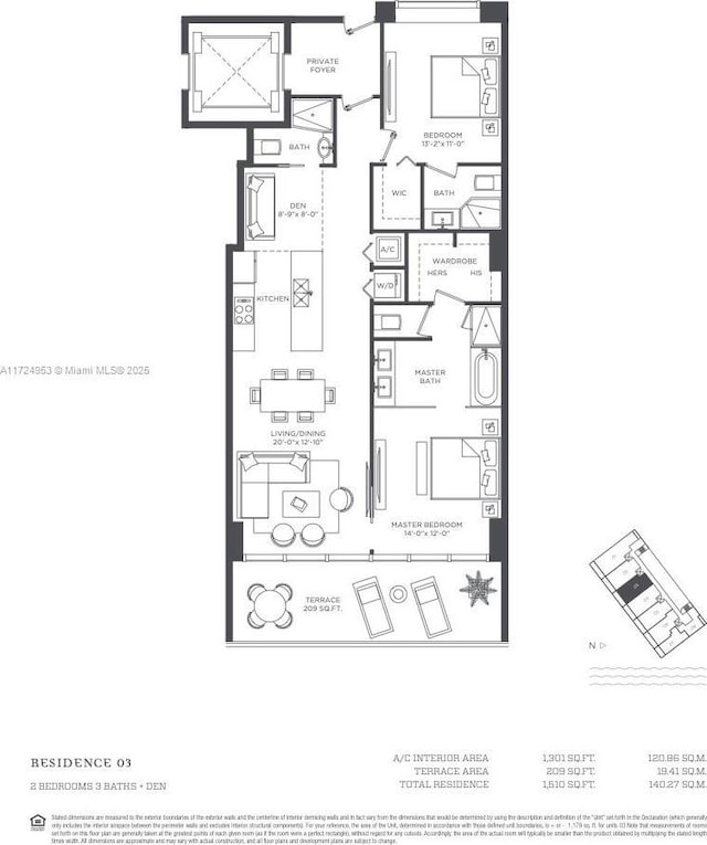 650 NE 32nd St Unit 2703, Miami, FL 33137 - view of home floor plan