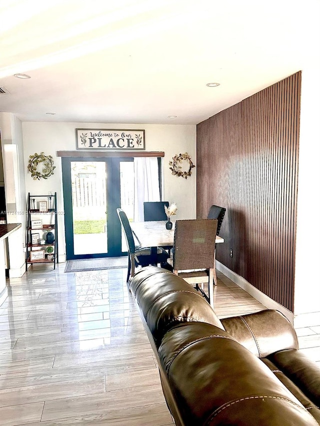 view of dining room