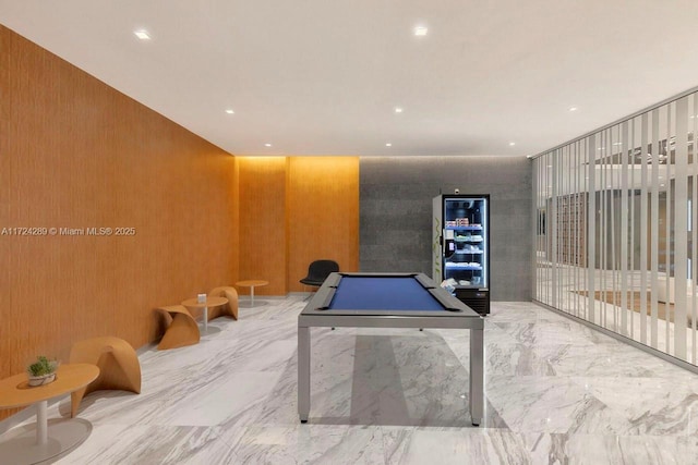 game room featuring billiards