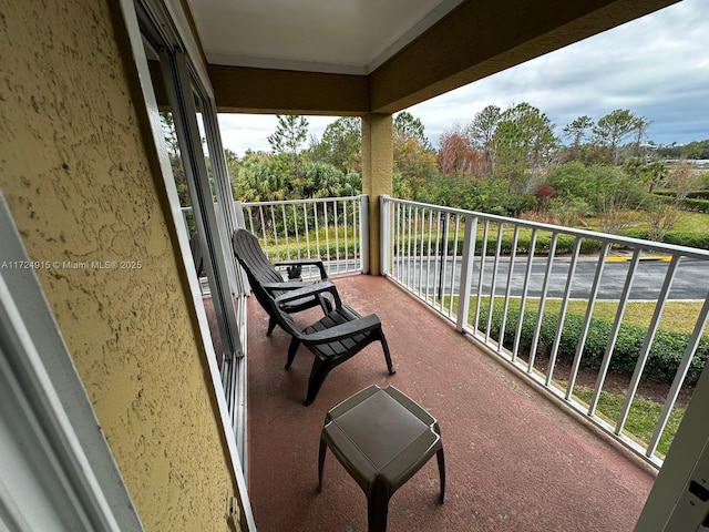 view of balcony