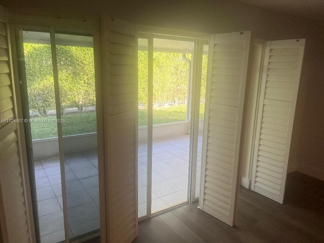 view of doorway to outside