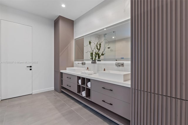 bathroom with vanity