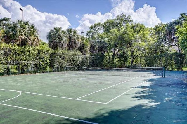 view of tennis court