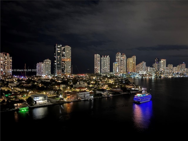 city view featuring a water view