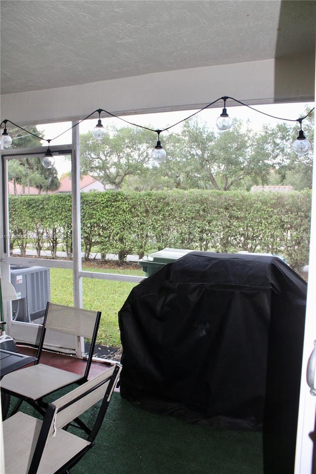view of sunroom