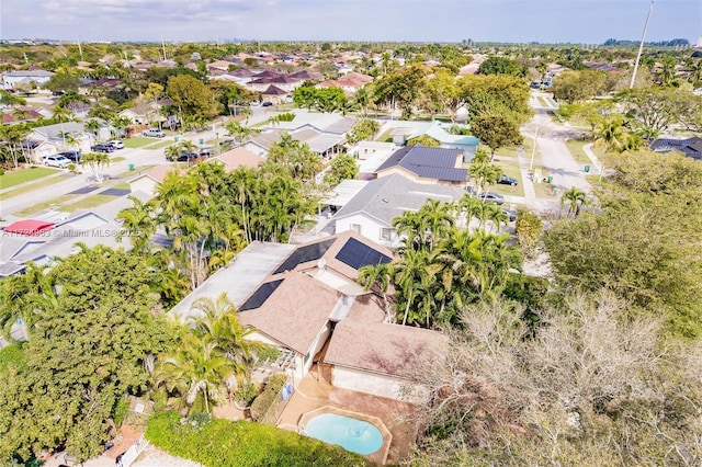 birds eye view of property featuring a residential view