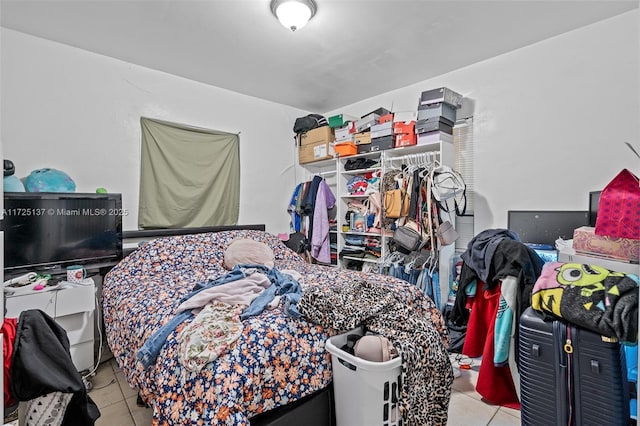 view of tiled bedroom