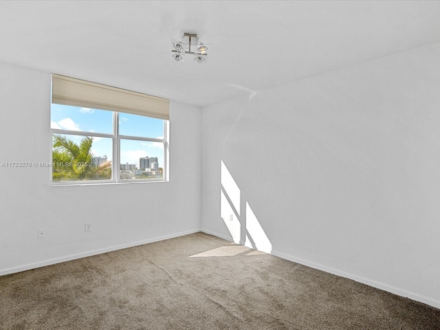 view of carpeted empty room